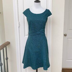 New Le Chateau Wool Blend cap sleeves Vintage Flare Dress